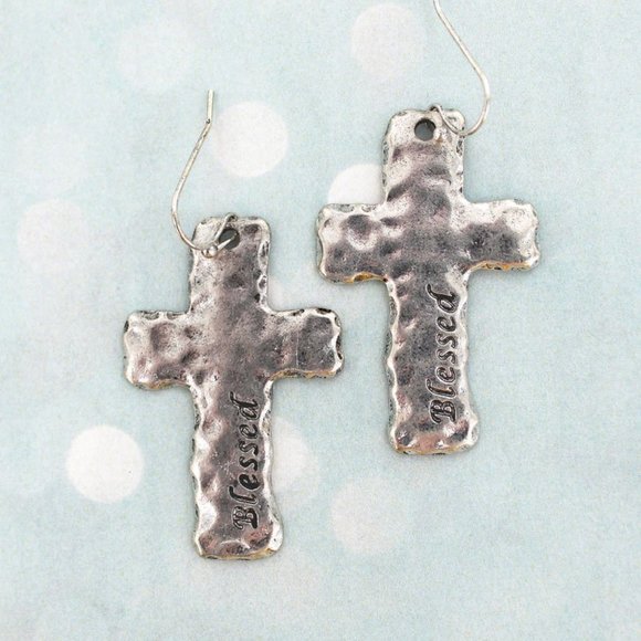 One Blessed Nana Jewelry - 💥CLEARANCE SALE 3/$12💥*BOUTIQUE*  CROSS EARRINGS